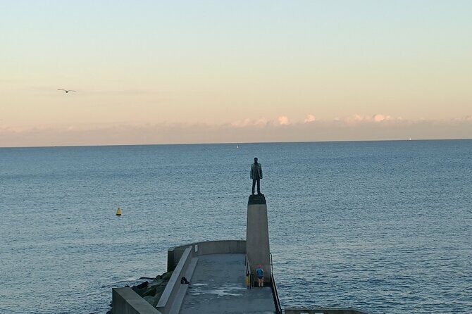 A Self-Guided Stroll Along Dún Laoghaire's East Pier - East Pier Lighthouse: panoramic bay views with a construction story