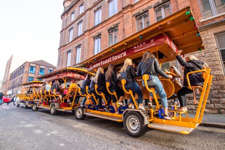 Belfast: City Centre Beer Bike Tour - The Real Star: Pedal Power + a Guide Who Keeps It Fun