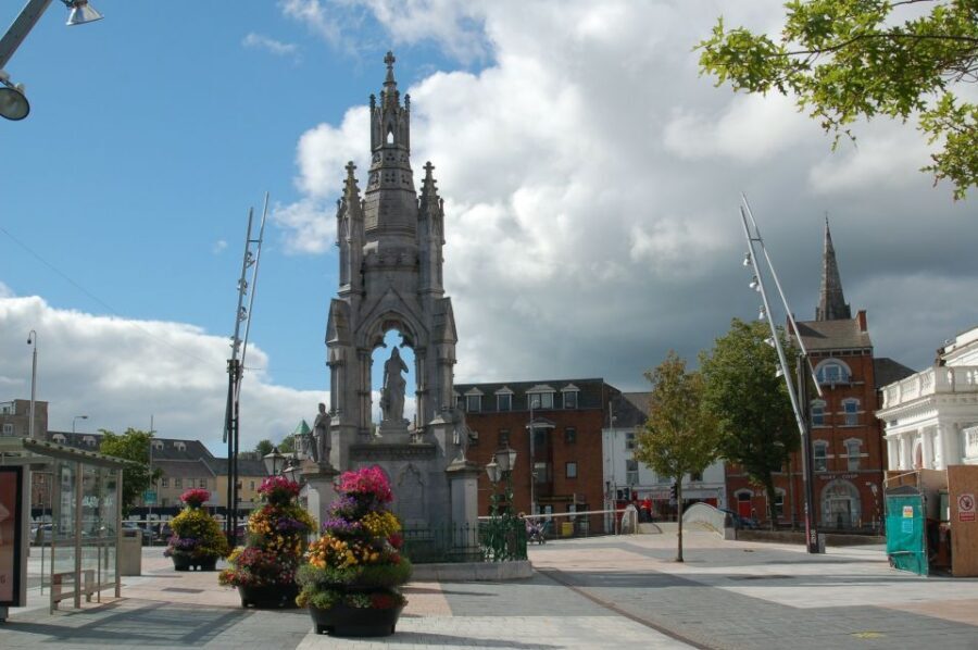 Cork: Guided Historical Walking Tour - South Mall boathouse entrances and the English Market finish