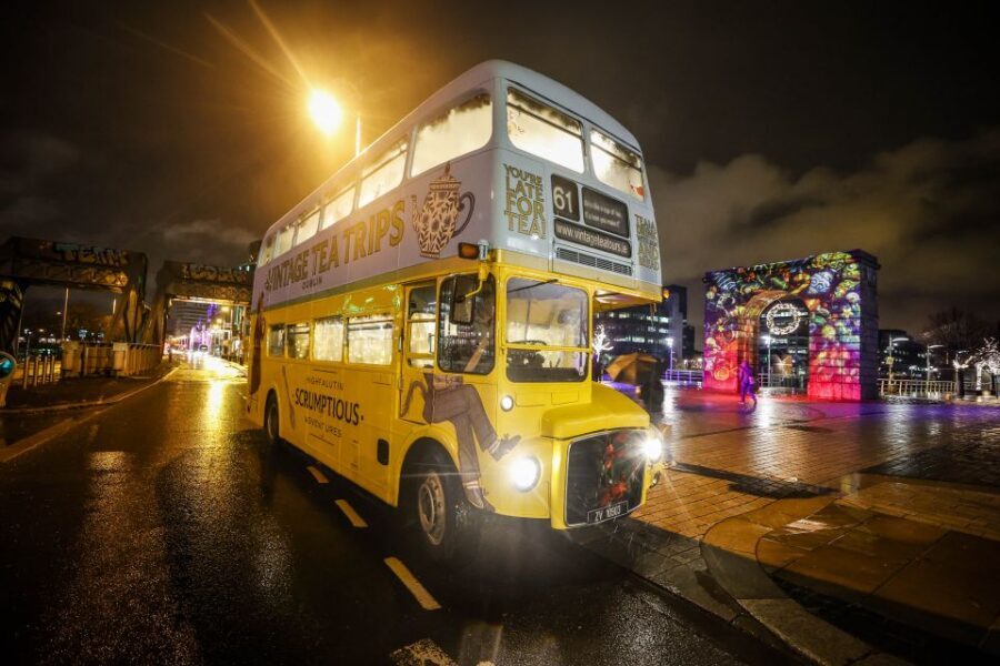 Dublin: Christmas Lights Festive Bus Tour with Afternoon Tea - Wheelchair Access and On-Board Constraints