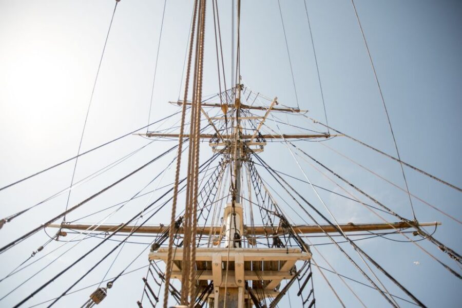 Dublin: Jeanie Johnston Tall Ship Irish Famine History Tour - Upper deck: masts, craftsmanship, and Dublin Docklands in one hour