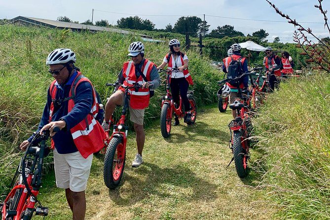 Dublin Panoramic e-Bike Tour with Howth Adventures - Sutton coastal Strand Road and the Martello Tower built in 1805