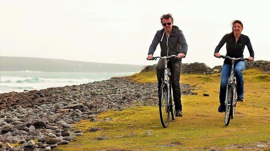 Ebiking on Inishmore island. Aran islands. Self-guided - Pick-up in Kilronan: how to get oriented fast