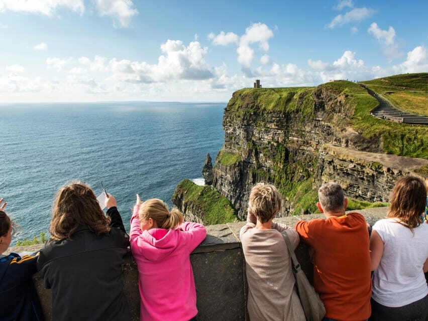 From Dublin: Cliffs of Moher, Boat Tour & Aillwee Cave - Cliffs of Moher Visitor Centre and Cliffside Walk: Finishing With Perspective