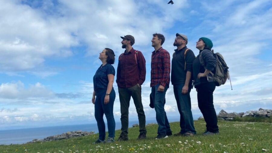 From Galway: Day Trip to Inisheer with Bike or Bus Tour - First steps on Inisheer: horses, Irish in the air, and the Atlantic scent