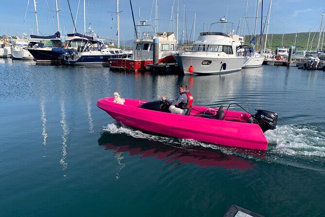 Funky Pink Self Drive Boats - What to Wear: The Splash Factor Is Real
