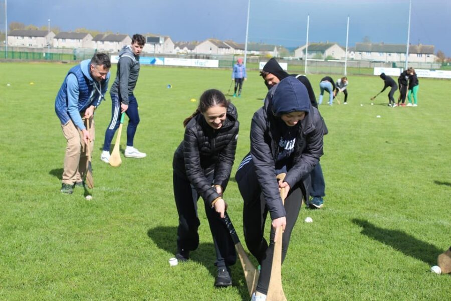Hurling Experience in Kilkenny City - Time on the Field: Sticks, Helmets, Balls, and Real Goalpost Shots