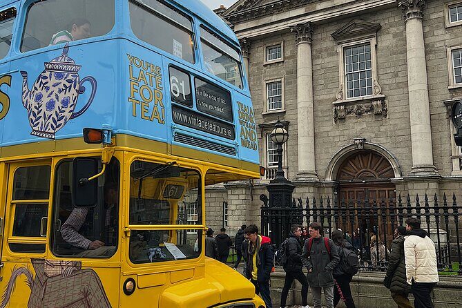 Irish Afternoon Tea on 1960s Vintage Bus in Dublin - Cruising Dublin streets toward Phoenix Park and Georgian highlights