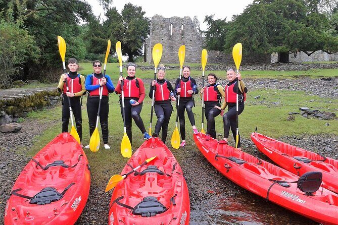 Kayak to Innisfallen island. Killarney. Guided. 2½ hours. - What You Get: Guide, Wetsuit, Buoyancy Aid, and Double Sit-on-Top Kayaks