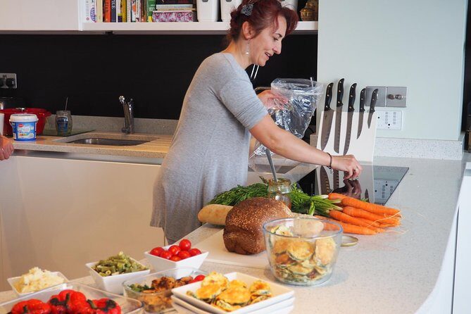 Private Market Tour and Irish Cooking Class in a Modern Skerries Home - The meal at the table: conversation, beer or wine, and sunset energy