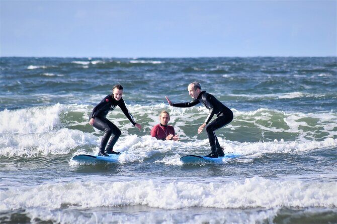 Sligo surfing. Sligo. Guided. 2½ hours - Equipment and comfort: gear plus the basics handled