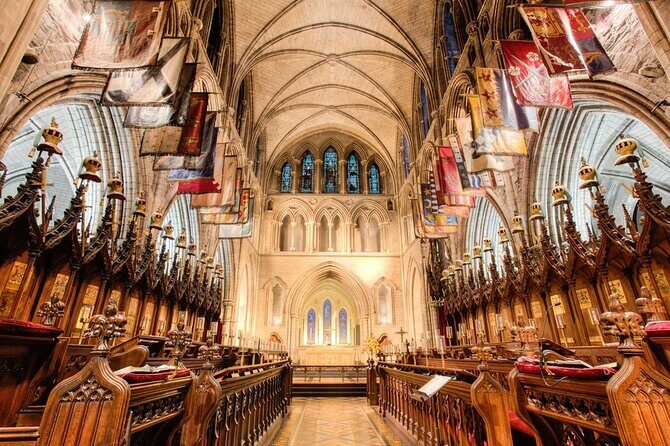 St Patrick's Cathedral, Book of Kells and Dublin Castle Tour - Book of Kells Experience and Trinity’s Long Room Vaulted Library